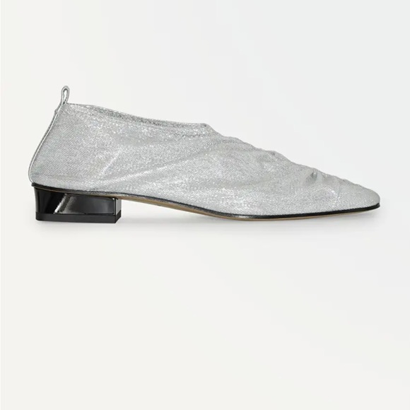 COS Shoes - COS - The Metallic Loafer - Ballet Flat Silver Mesh size 39 8 8.5